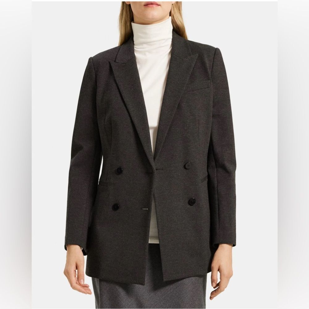 Theory 'Power' Jacket Luxe Heathered Grey 4